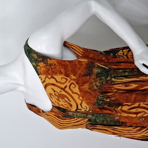 Silver Moon Creations Maui Babydoll Academia W/Pockets Mini Dress Size S - Picture 10 of 14